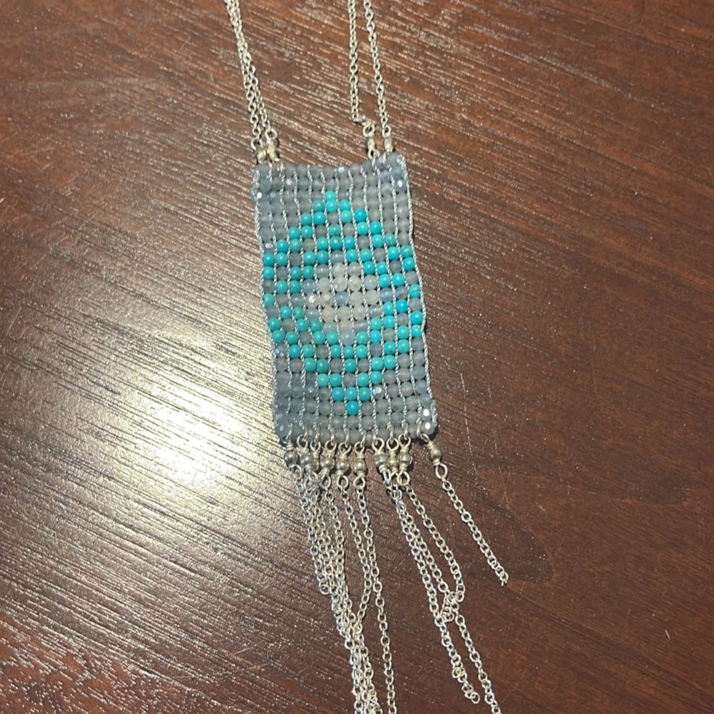 Indian Rug Beaded Necklace Navajo Tortoise Bracel… - image 3